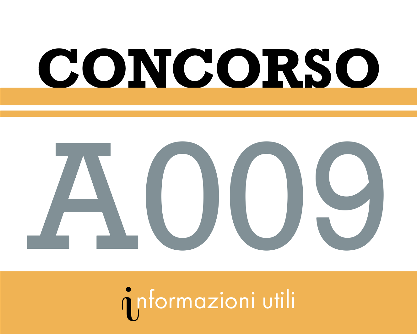 CONCORSO A009